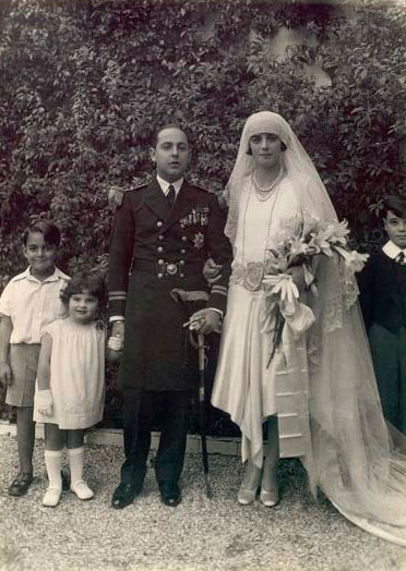 Fausto Saavedra y Collado (1902-1980) y Sofía Amelia de Lancarter y Bleck (1904-1982), III marqueses de Viana